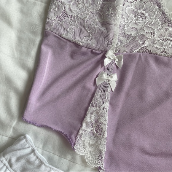 ♡ lace trim bow cami ♡ - Picture 4 of 5